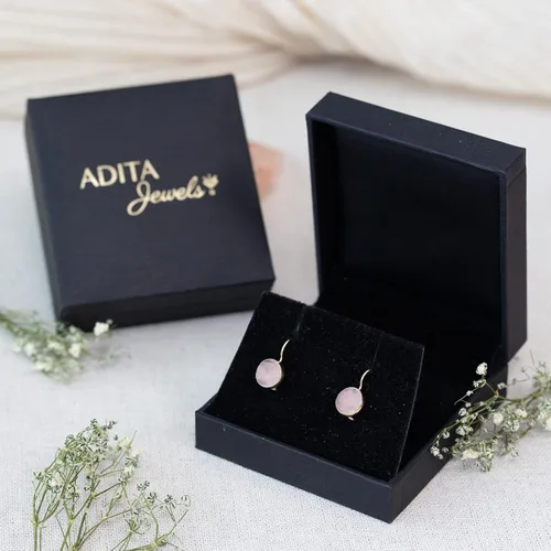 Miniatura 7 de 14K Gold Gemstone Drop Earrings - Birthstone Dangle - Solid Yellow Gold Dangle Earrings - Dainty Handmade Wedding Jewelry - Perfect Bridal or