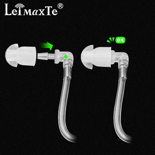 Miniatura 3 de Auriculares de radio para auriculares de tubo acústico, auriculares de radio bidireccionales, tubos de bobina acústica, kits de audio, auriculares