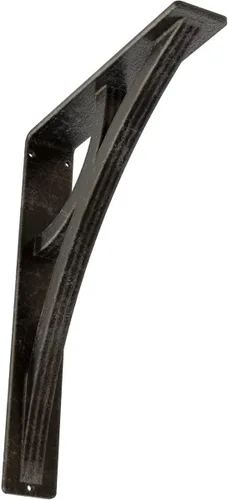 Miniatura 56 de Ekena Millwork BKTM02X10X12TGLABS Soporte de metal, 2 pulgadas de ancho x 10 pulgadas de profundidad x 12 pulgadas de alto, latón envejecido