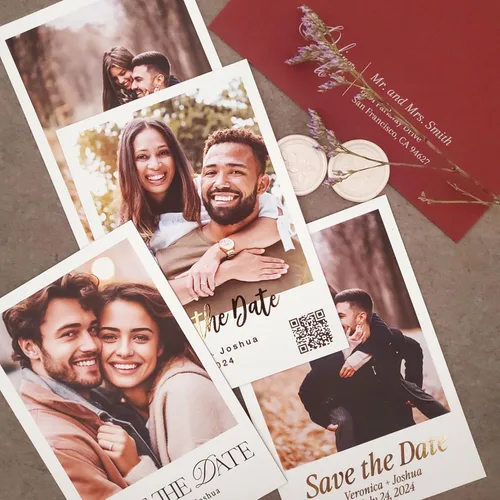 Miniatura 5 de Imanes de foto para guardar la fecha para boda, imán grande de nevera personalizado para guardar las fechas, tarjetas de quinceañera para guardar