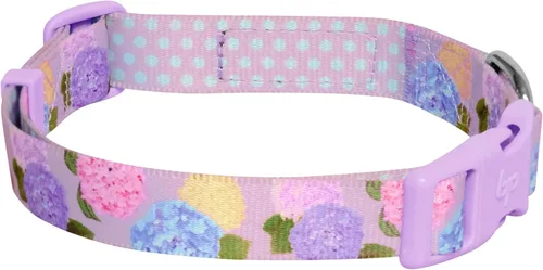 Miniatura 4 de Blueberry Pet Collar de perro de teñido anudado lila, tamaño pequeño ajustable, cuello de 12 a 16 pulgadas, collar impreso para mascotas para perros