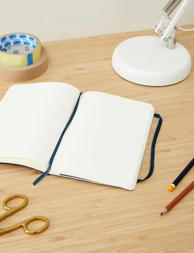 Miniatura 4 de Moleskine - Cuaderno clásico, tapa blanda, tamaño L (5 x 8.25 pulgadas), liso/en blanco, azul zafiro, 192 páginas