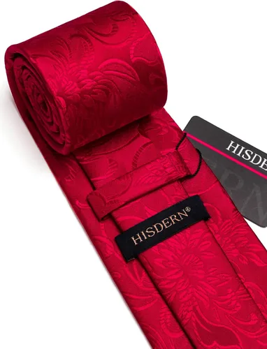 Miniatura 246 de Corbatas florales tejidas clásicas para hombre, corbata cuadrada de bolsillo, corbatas formales para hombres, boda con pañuelo