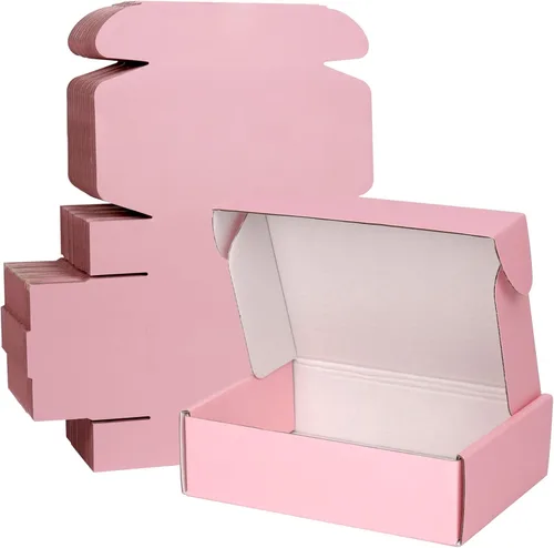 Miniatura 18 de Cajas de envío pequeñas, 6x4x2 pulgadas, paquete de 15 cajas de embalaje de cartón coloridas, cajas de correo para embalaje de pequeñas empresas