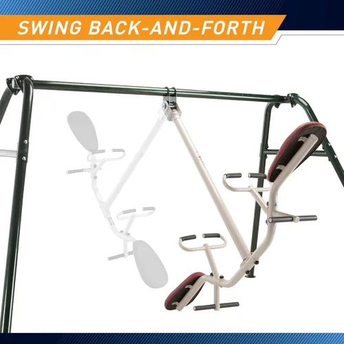 Miniatura 4 de Gym Dandy Tilt-A-Swing - Juego de columpios para niños, giros de 360 grados, rotación multidireccional, juego de columpios para patio trasero