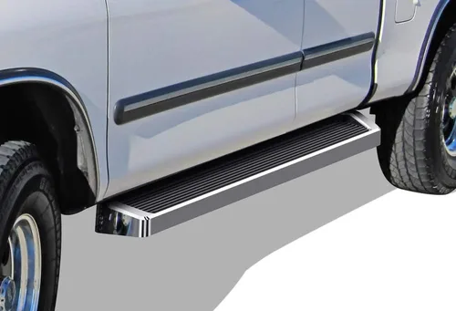 APS Estribos (estilo estribo plateado) Estribos Nerf, escalones laterales compatibles con Toyota Tundra 2000-2006 Access Cab (requiere perforación)