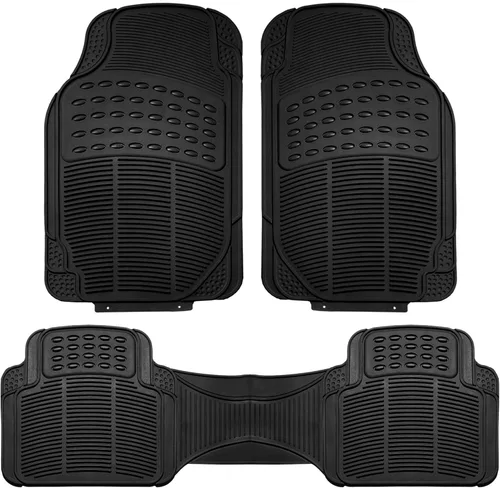 FH Group Tapetes para suelo de automóvil ClimaProof sólidos para protección contra todo tipo de clima, ajuste universal, recortables, resistentes,