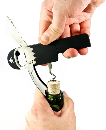 Miniatura 3 de Suck UK Abrebotellas Pirata Abridor de Vino Pirata Llavero Sacacorchos Sacacorchos Pirata sin Piernas Regalos Divertidos para Bartender