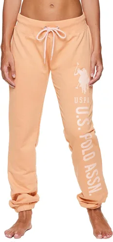 U.S. Polo Assn. Pantalón pijama deportivo para mujer, esencial, de felpa francesa para dormir, descansar o correr