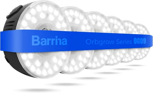Miniatura 17 de Barrina Orbgrow OG09 Luz de Crecimiento Puck, 5000K 18W (2 x 9W, Equivalente a 270 Vatios), Luz de Espectro Completo para Plantas