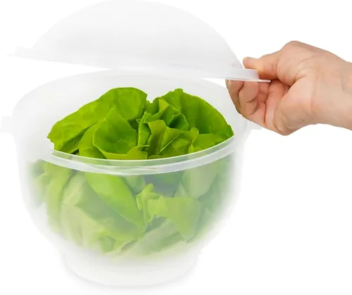 Home-X Lechuga Keeper – Conservador de lechuga sin BPA para refrigerador para mantener ensaladas y verduras frescas – 7 x 8 pulgadas lechuga más
