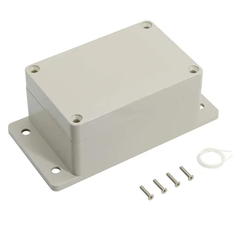 Miniatura 9 de Caja de conexiones de plástico ABS impermeable a prueba de polvo IP65, caja de conexiones universal para proyectos eléctricos, gris pálido y oreja