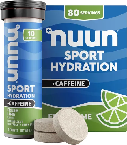 New Nuun Tabletas de electrolito hidratante energética, 1170108 NEFL 8 Pack, Fresh Lime, 1, 1