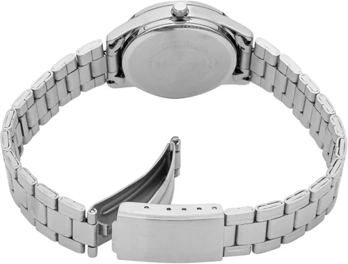 Miniatura 2 de Casio #LTP-V005D-7B Reloj analógico de 3 manecillas de acero inoxidable estándar con esfera plateada para mujer, plateado, Informal, clásico