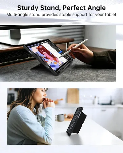 Miniatura 6 de Funda para teclado Samsung Galaxy Tab A9+ Plus/A11+ Plus de 11 pulgadas: modo DEX de un clic, teclado retroiluminado arcoíris con panel táctil
