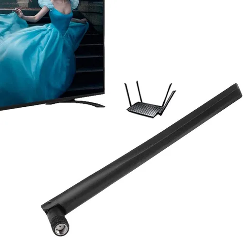 Miniatura 7 de Antena de enrutador de banda dual de alta ganancia 5dBi SMA antena direccional para RT AC68U AC66U Routers Negro 6.5 in