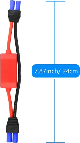 Miniatura 6 de CERRXIAN Conector EC5 hembra a macho, cable de extensión 10AWG EC5 con placa anti-reversa para cargador de batería de avión RC - 7.87 pulgadas