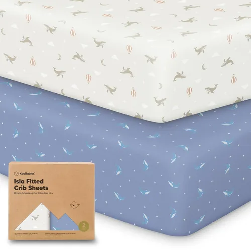 Miniatura 23 de KeaBabies Paquete de 2 sábanas de cuna para bebé, para niño y niña - 52x28 Fibra viscosa derivada del bambú, sábana para cama de niño pequeño