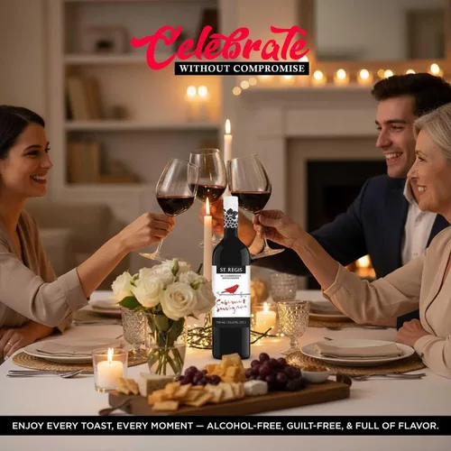 Miniatura 2 de ST. REGIS Cabernet Sauvignon sin alcohol, 25.4 onzas líquidas (paquete de 1), bajo en calorías, bajo en azúcar, sabor rico afrutado y picante