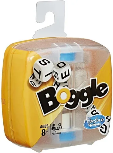 Hasbro Gaming Boggle Classic Game | Juegos de búsqueda de palabras | Edades 8+ | 1 o más jugadores | Tamaño portátil para viajes | Divertidos juegos