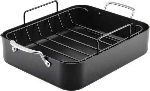 Miniatura 17 de KitchenAid Sartén/Wok Antiadherente de Inducción Anodizada Dura para Saltear con Mango Auxiliar, 12.25 Pulgadas - Negro Mate