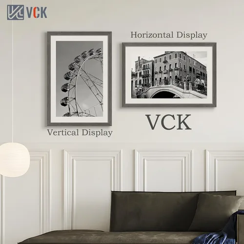 Miniatura 278 de VCK Marcos para póster de madera maciza de 22.375 x 34 pulgadas, marco de fotos A1 negro con montaje en pared, paquete de 3