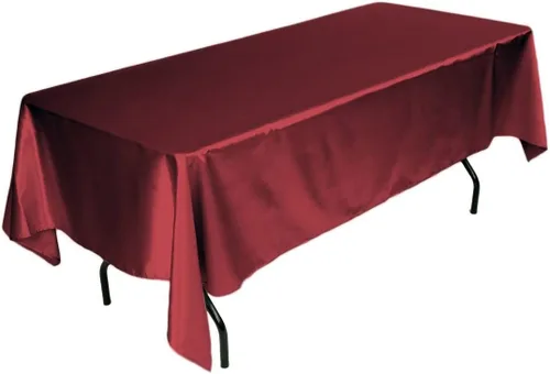 Tektrum Mantel rectangular de satén sedoso de 60 x 102 pulgadas, 60 x 102 pulgadas, tela de alta calidad, lo mejor para bodas, fiestas, banquetes,