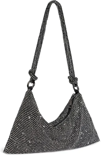 SWEETV Bolso de noche para mujer, bolso de mano con diamantes de imitación para formalbodacóctelbaile de graduaciónfiestaclub, bolsas Hobo