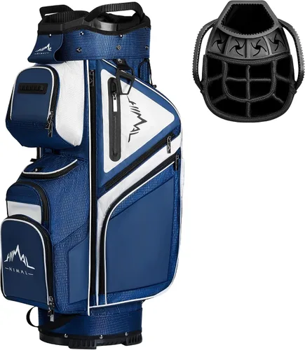 Miniatura 10 de UNIHIMAL Bolsa de carrito de golf Divisor organizador de 15 vías, bolsa de golf premium con asas cómodas y 14 bolsillos