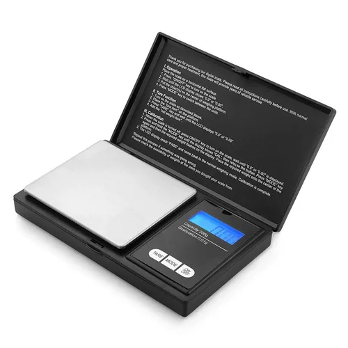 Miniatura 3 de Báscula digital de bolsillo LCD de 7.05 oz x 0.00 oz, báscula de peso de precisión de gramo de oro, báscula de alimentos, báscula de cocina