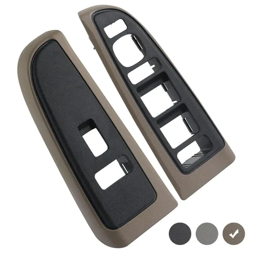 Miniatura 4 de Cubierta de bisel para interruptor de ventana, color gris, compatible con Chevy Chevrolet Avalanche Silverado Suburban Tahoe, GMC Sierra Yukon