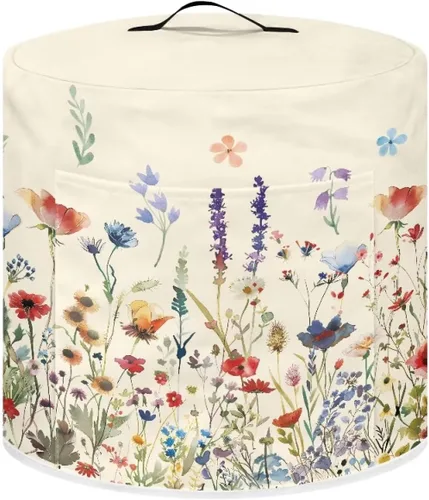 Miniatura 48 de Suobstales Cubierta antipolvo con estampado de girasol para olla instantánea de 6 cuartos de galón, diseño de nota musical, cubierta de olla a Nota