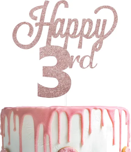 Miniatura 104 de LINGTEER - Decoración para pastel con texto "Happy Birthday 100", color negro