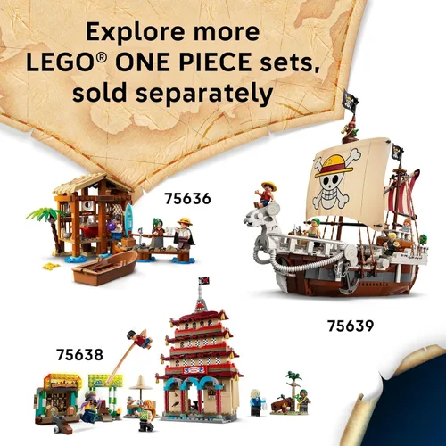 Miniatura 7 de LEGO One Piece Buggy The Clown's Circus Tent Bloques de construcción – Juguete de construcción creativo para niños y niñas, 8+ – 4 figuras