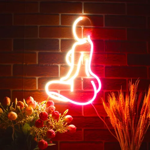 Miniatura 3 de ADVPRO Señora Back Shape Flex Silicone LED Neon Sign - Azul - st16s32-fnu0267-b