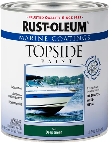 Miniatura 21 de Rust-Oleum 207005 Pintura para cubierta marina Marine Coatings, cuarto de galón, color gris acorazado