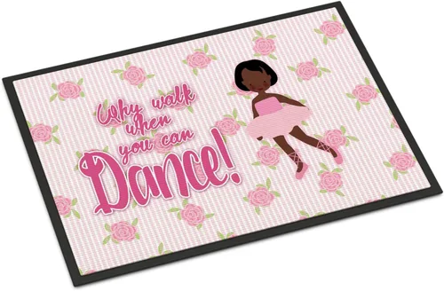 Miniatura 30 de Caroline's Treasures BB5374MAT Let's Dance Linen - Felpudo de lino verde azulado de 18 x 27 pulgadas, tapete para puerta delantera, para interiores