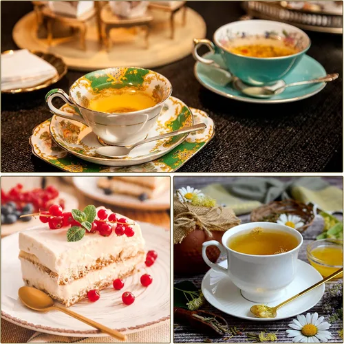 Miniatura 6 de uxcell 4 cucharas de café expreso de acero inoxidable de 5 pulgadas, cucharas de postre, cucharas de té helado para café, helado, té, azúcar, plata