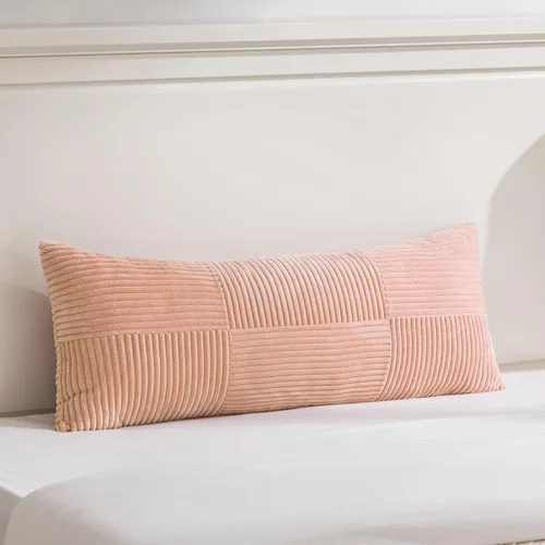 Miniatura 114 de Fancy Homi Juego de 1 funda de cojín cuadrada de color rosa rubor de 14 x 14 pulgadas para sala de estar, dormitorio, sofá cama, sofá, cama, funda
