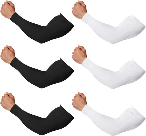 Miniatura 20 de 4 pares de mangas de brazo para hombres y mujeres - para cubrir tatuajes - manga deportiva refrescante para baloncesto, golf, fútbol