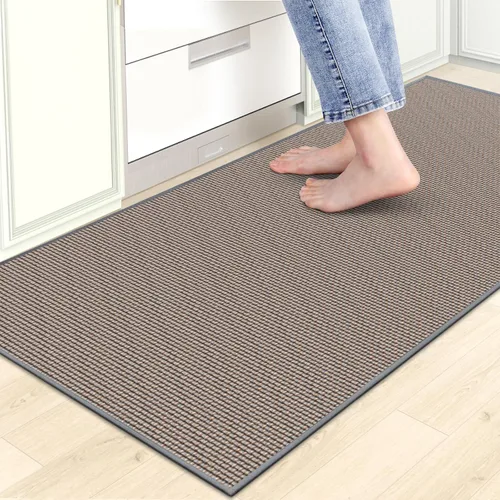 Miniatura 13 de Tapetes de cocina para piso, alfombras de cocina, antideslizantes, lavables, absorbentes, alfombra de camino de cocina para delante del fregadero
