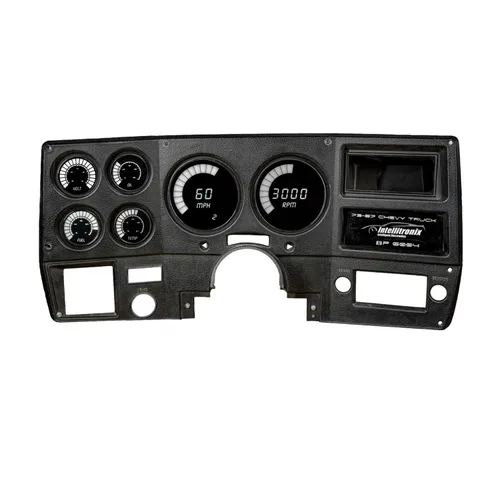 Miniatura 2 de Intellitronix Panel de medidor digital de barras LED para camiones Chevy 1973-1987 – Actualización de panel de tablero de ajuste directo – Blanco