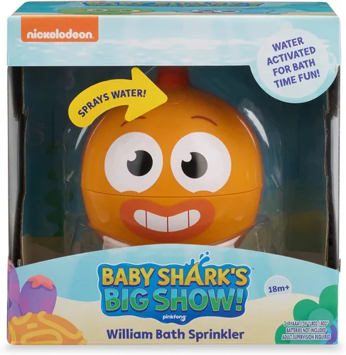 Miniatura 5 de WowWee Baby Shark's Big Show - Aspersor de baño y juguete de agua - Juguetes de baño para niños (William)