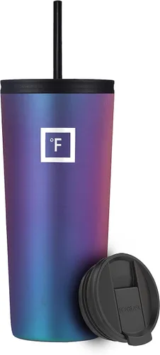 Miniatura 3 de IRON °FLASK Taza clásica - Botella de agua de acero inoxidable aislada al vacío, de doble pared, taza para beber, taza de viaje aislada