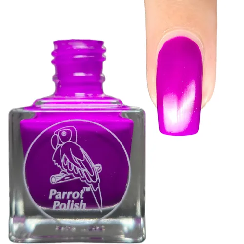 Miniatura 9 de Parrot Polish Baboon - Esmalte de uñas neón azul, laca de color sólido brillante