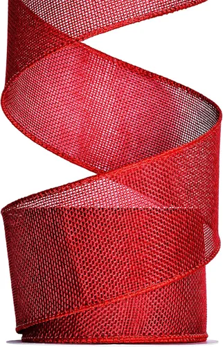 Miniatura 13 de Ribest Cinta de arpillera con alambre verde musgo, 1 1/2 pulgadas 10 yardas, cinta de yute para decoración de lazos, manualidades, envoltura
