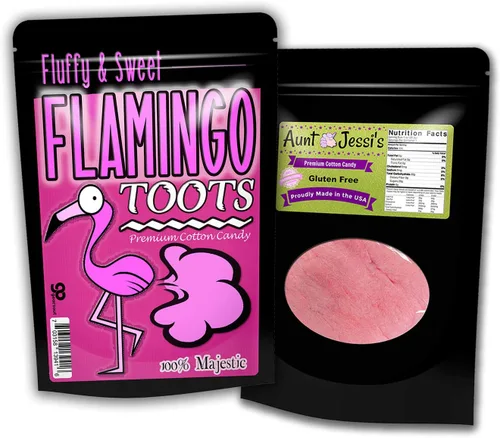 Miniatura 2 de Flamingo Toots Cotton Candy Gags - Algodón con aroma a azúcar, sin gluten, rosa, niñas, adolescentes, mujeres, amantes del flamenco, regalos