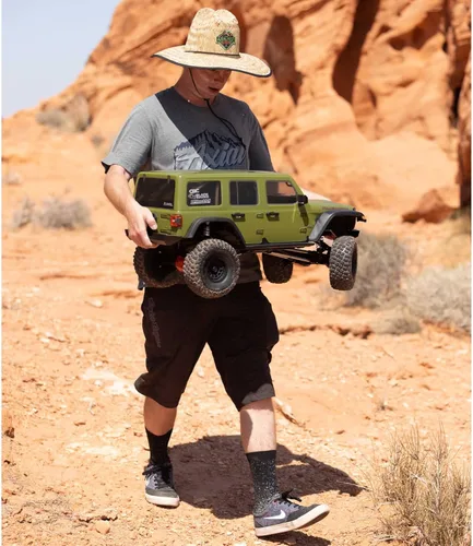 Miniatura 6 de Camioneta RC Axial 1/6 SCX6 Jeep JLU Wrangler 4WD Rock Crawler RTR (baterías y cargador no incluidos): Verde, AXI05000T1