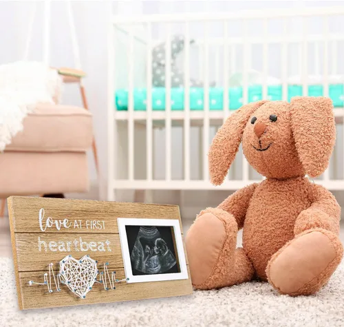 Miniatura 2 de VILIGHT Regalos para Nuevas Mamás - Anuncios de Embarazo Regalos de Revelación de Género para Bebés - Marco de Fotos de Sonograma Amor en el Primer