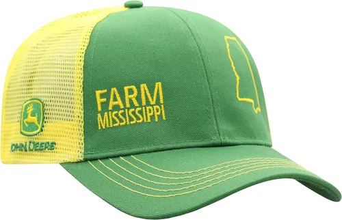 Miniatura 63 de John Deere Gorra de béisbol con logotipo y malla trasera con contraste, para hombre